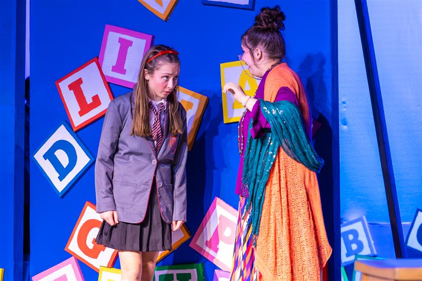 Students onstage